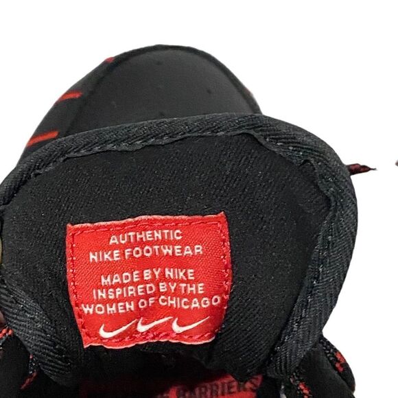 Nike Air Force 1 Jewel QS Chicago All-Star Pinstripes Black Red - Picture 8 of 9